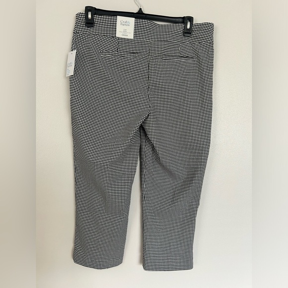 CROFT & BARROW Gingham Millennium Tummy Control Pants Capris Size 16 Regular - Picture 10 of 10